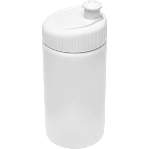 Sportflasche Design 500ml , weiß, LDPE & PP, 17,80cm (Höhe), Bild 2