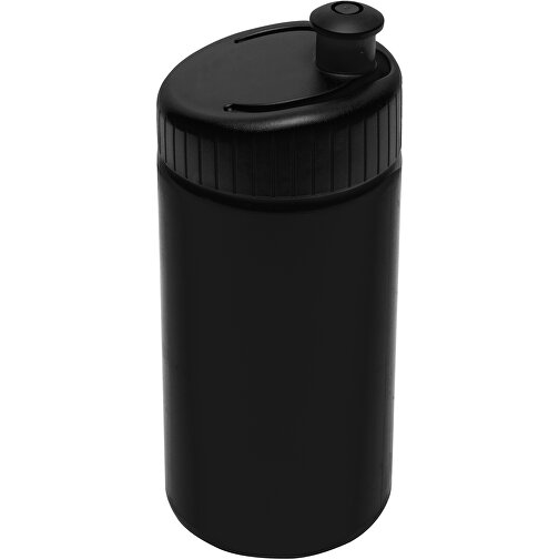 Sportflasche Design 500ml , schwarz, LDPE & PP, 17,80cm (Höhe), Bild 2