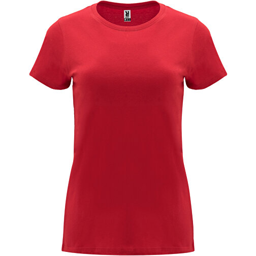 Capri T-Shirt Für Damen , rot, Single jersey Strick 100% Baumwolle, 170 g/m2, L, , Bild 1