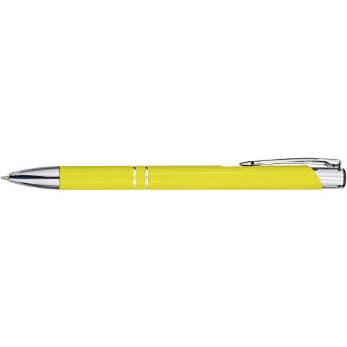 Moneta Kugelschreiber Aus Recyceltem Aluminium , gelb, Recycled Aluminium, ABS Kunststoff, Eisen, 13,60cm (Länge), Bild 4