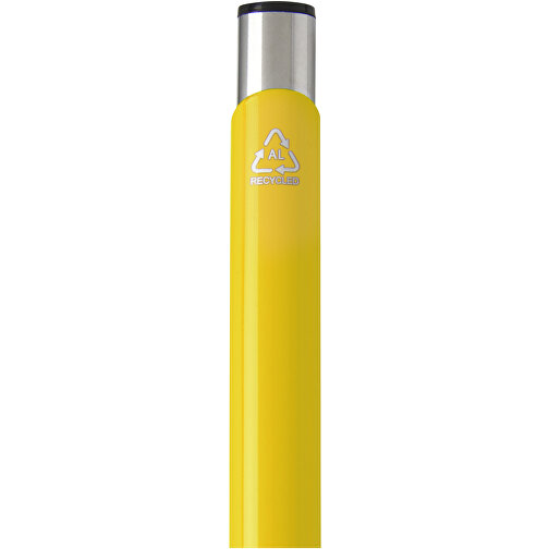 Moneta Kugelschreiber Aus Recyceltem Aluminium , gelb, Recycled Aluminium, ABS Kunststoff, Eisen, 13,60cm (Länge), Bild 8