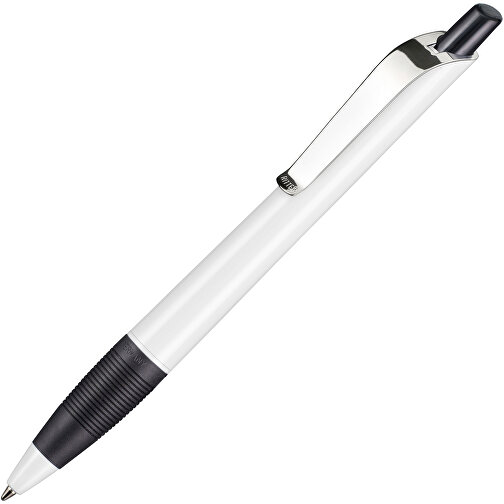 Kugelschreiber Bond Shiny , Ritter-Pen, weiß/schwarz, ABS u. Metall, 14,30cm (Länge), Bild 2