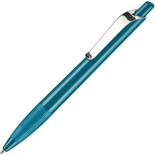 Kugelschreiber Bond Shiny , Ritter-Pen, petrol-türkis, ABS u. Metall, 14,30cm (Länge), Bild 2