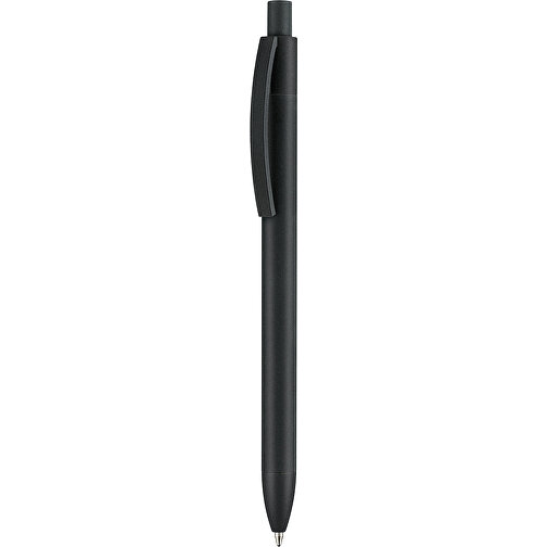 Kugelschreiber CAPRI-SOFT SCHWARZ , Ritter-Pen, schwarz, Aluminium, 14,00cm (Länge), Bild 1