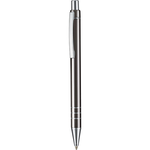 Kugelschreiber GLANCE , Ritter-Pen, grau, Metall, 13,30cm (Länge), Bild 1