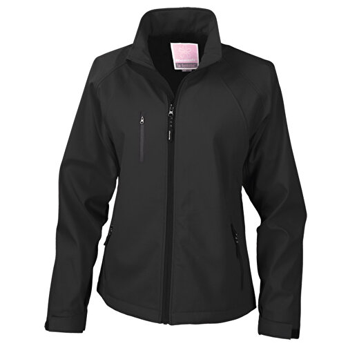 Base Softshell Jacke , Result, schwarz, Außenschicht: 93 % Polyester / 7 % Spandex, Innenschicht: 100 % Poylester, XS, , Bild 1