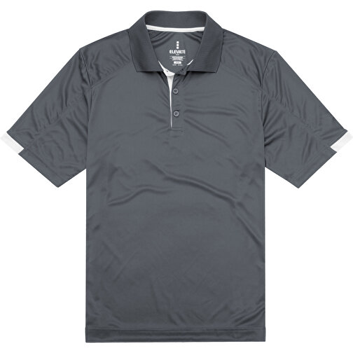Kiso Poloshirt Cool Fit Für Herren , stahlgrau, Strukturierter Strick mit Cool Fit Finish 100% Mikro Polyester, 150 g/m2, L, , Bild 3