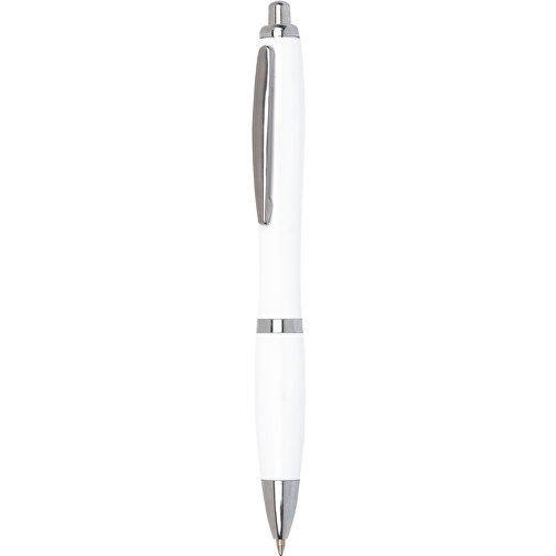 Kugelschreiber SWAY , weiß, Kunststoff / Stahl, 14,00cm (Länge), Bild 1