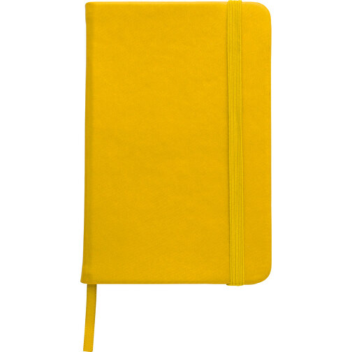 Notizbuch Aus PU Dita , gelb, Karton, Papier, PU, 14,10cm x 1,60cm x 9,00cm (Länge x Höhe x Breite), Bild 1
