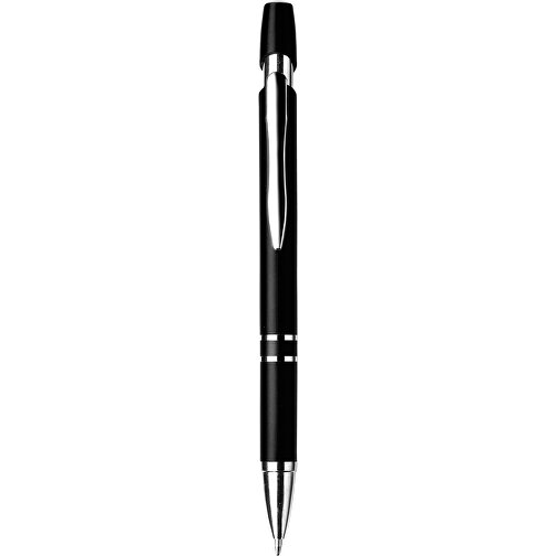 Kugelschreiber Aus Kunststoff Greyson , schwarz, ABS, Plastik, Metall, Stahl, 14,00cm (Höhe), Bild 1