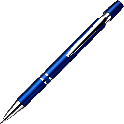 Kugelschreiber Aus Kunststoff Greyson , kobaltblau, ABS, Plastik, Metall, Stahl, 14,00cm (Höhe), Bild 2