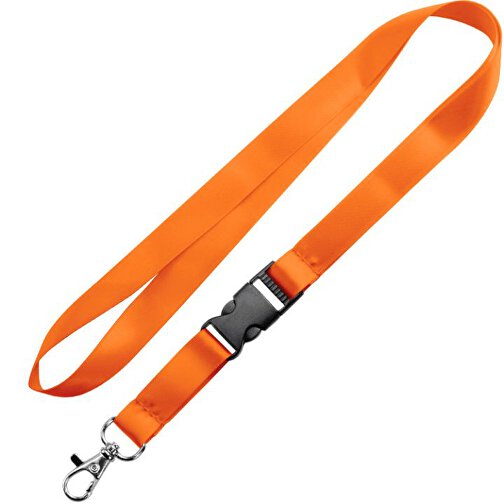 Schlüsselband Basic , Promo Effects, orange, Satin, 105,00cm x 0,90cm (Länge x Breite), Bild 1