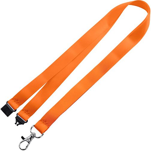Schlüsselband Basic , Promo Effects, orange, Satin, 92,00cm x 0,90cm (Länge x Breite), Bild 1