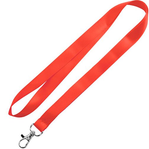 Schlüsselband Basic , Promo Effects, rot, Satin, 92,00cm x 1,30cm (Länge x Breite), Bild 1