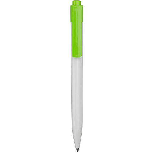 Kugelschreiber Summer , Promo Effects, weiß/grün, Kunststoff, 13,50cm (Länge), Bild 2