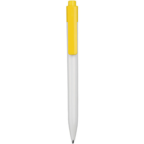 Kugelschreiber Summer , Promo Effects, weiß/gelb, Kunststoff, 13,50cm (Länge), Bild 2