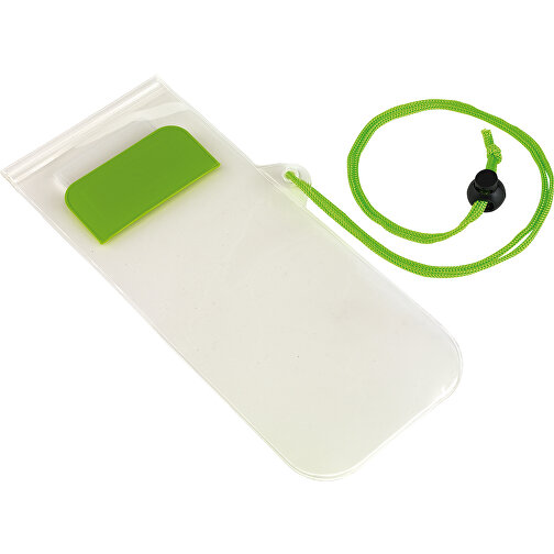 Telefon-Tasche SMART SPLASH , apfelgrün, PVC, frei von Phthalaten, 22,50cm x 9,00cm (Länge x Breite), Bild 1