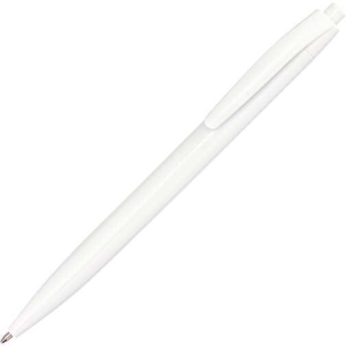 Kugelschreiber PLAIN , weiß, Kunststoff, 13,80cm (Länge), Bild 2