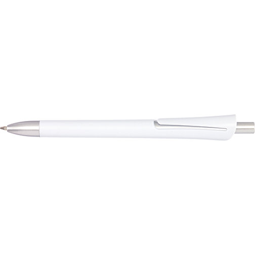Kugelschreiber OREGON , weiß, Kunststoff, 14,20cm (Länge), Bild 3
