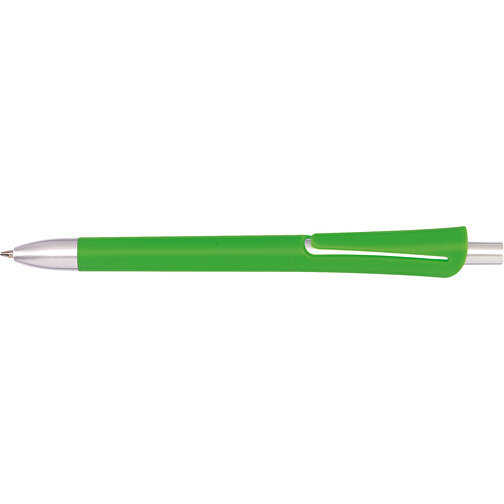 Kugelschreiber OREGON , grün, Kunststoff, 14,20cm (Länge), Bild 3