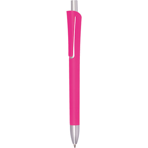 Kugelschreiber OREGON , pink, Kunststoff, 14,20cm (Länge), Bild 1