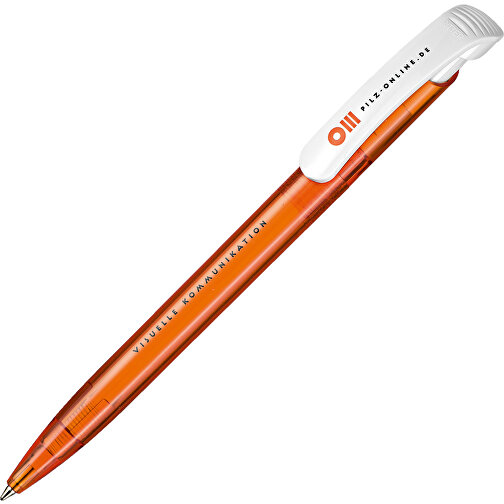 Kugelschreiber Clear Transparent S , Ritter-Pen, flamingo, ABS-Kunststoff, 14,80cm (Länge), Bild 2