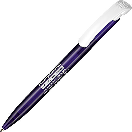 Kugelschreiber Clear Transparent S , Ritter-Pen, ocean-blau, ABS-Kunststoff, 14,80cm (Länge), Bild 2