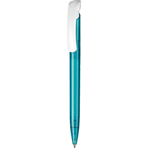 Kugelschreiber Clear Transparent S , Ritter-Pen, türkis, ABS-Kunststoff, 14,80cm (Länge), Bild 1