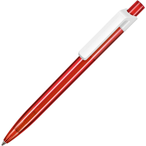 Kugelschreiber Insider Transparent S , Ritter-Pen, feuer-rot, ABS-Kunststoff, 14,20cm (Länge), Bild 2