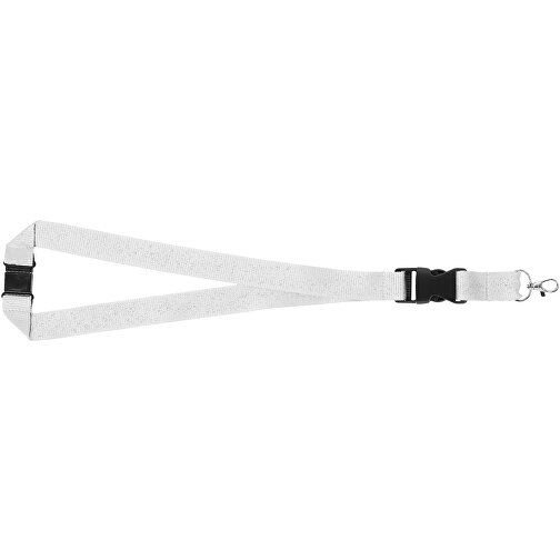 Yogi Lanyard Mit Sicherheitsverschluss , weiß, Polyester, 48,00cm x 2,50cm (Länge x Breite), Bild 8