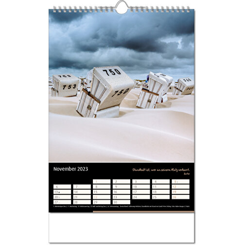 Kalender 'Emotion' i formatet 24 x 38,5 cm, med Wire-O-bindning, Bild 12