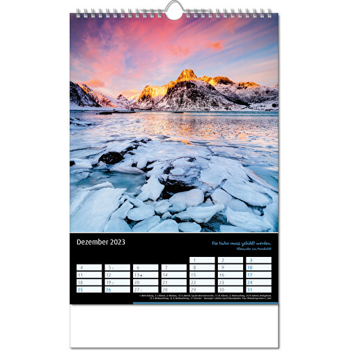 Kalender 'Emotion' i format 24 x 38,5 cm, med Wire-O indbinding, Billede 13