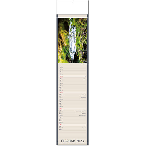 Calendario 'Hallazgos de la Naturaleza' en formato 11 x 50 cm, con pliegues, Imagen 3