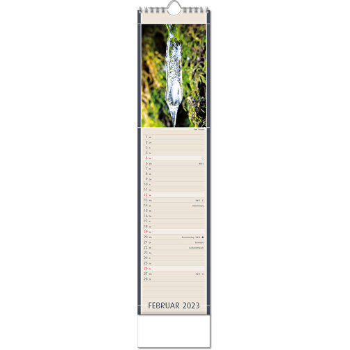 Calendrier 'Découvertes de la nature' au format 11 x 51 cm, avec reliure Wire-O, Image 3