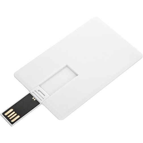 USB-Stick CARD Push 2GB , Promo Effects MB , weiss MB , 2 GB , Kunststoff MB , 3 - 10 MB/s MB , 8,40cm x 0,20cm x 5,20cm (Länge x Höhe x Breite), Bild 4