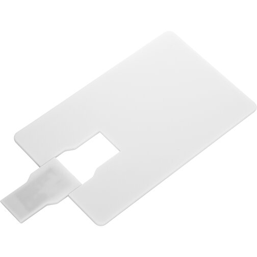 USB Stick CARD Click 2.0 2GB , Promo Effects MB , weiß MB , 2 GB , Kunststoff MB , 3 - 10 MB/s MB , 8,60cm x 0,15cm x 5,40cm (Länge x Höhe x Breite), Bild 2