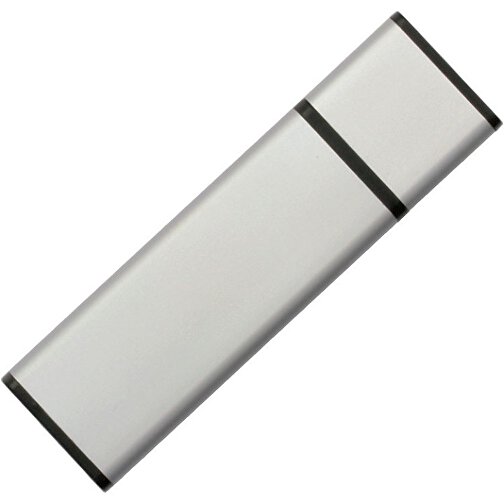 USB-Stick Alu Design 1GB , Promo Effects MB , silber MB , 1 GB , Metall MB , 3 - 10 MB/s MB , 6,00cm x 0,70cm x 1,20cm (Länge x Höhe x Breite), Bild 2
