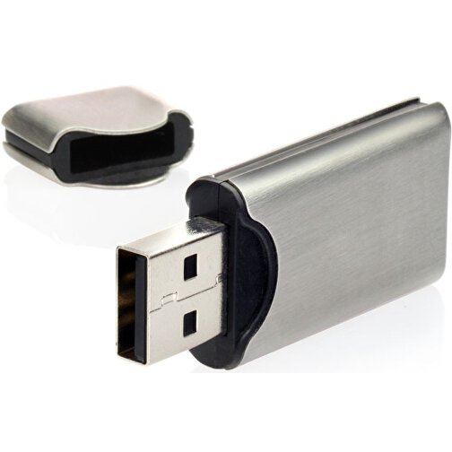USB-Stick Robust 1GB , Promo Effects MB , silber MB , 1 GB , Metall MB , 3 - 10 MB/s MB , 5,20cm x 0,70cm x 2,00cm (Länge x Höhe x Breite), Bild 2