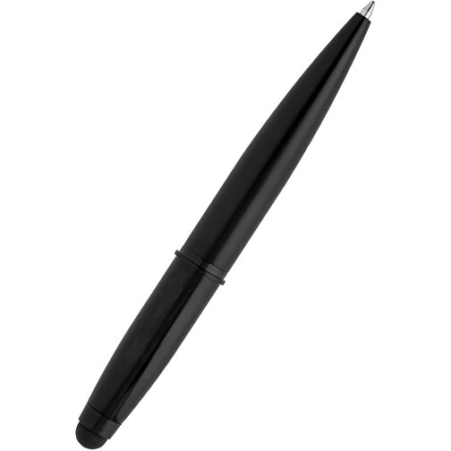 2-in-1 Stift CLIC CLAC-TORNIO , ClicClac, schwarz, Aluminium, 12,70cm x 1,30cm x 1,60cm (Länge x Höhe x Breite), Bild 1