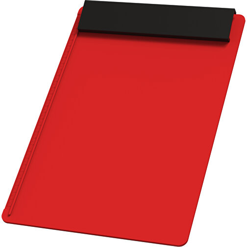 Klemmbrett DIN A4 'Alpha II' , rot, schwarz, PS, 34,20cm x 2,10cm x 23,20cm (Länge x Höhe x Breite), Bild 1