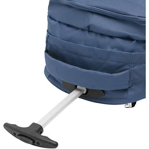 Trolley-Rucksack TRAILER , blau, 600D Polyester, 34,00cm x 28,00cm x 52,00cm (Länge x Höhe x Breite), Bild 7