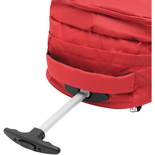 Trolley-Rucksack TRAILER , rot, 600D Polyester, 34,00cm x 28,00cm x 52,00cm (Länge x Höhe x Breite), Bild 7