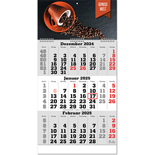 3-måneders kalender 'Classic-wire', Bilde 1