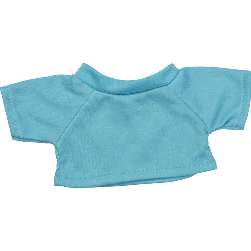 Mini-T-Shirt , türkis, 100% Polyester, 10,00cm x 0,50cm x 19,00cm (Länge x Höhe x Breite), Bild 1