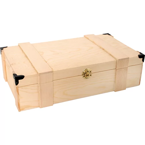 Boîte à vin avec raccords pour 2 bouteilles, Image 1