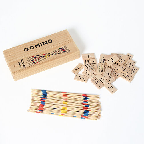 Domino/Mikado In Box , , 20,00cm x 3,00cm x 9,00cm (Länge x Höhe x Breite), Bild 2