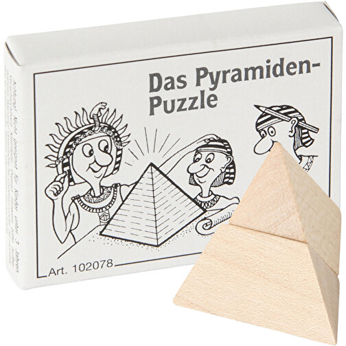 Das Pyramiden-Puzzle , , 6,50cm x 1,30cm x 5,00cm (Länge x Höhe x Breite), Bild 1