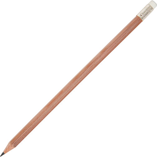 Bleistift 6-eckig Mit Radiergummi , Holz, 18,00cm (Länge), Bild 1