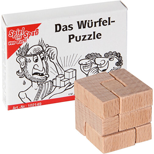 Das Würfel-Puzzle , , 6,50cm x 1,30cm x 5,00cm (Länge x Höhe x Breite), Bild 1