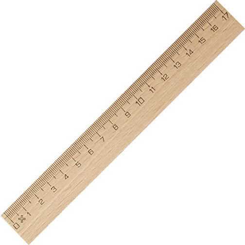 Lineal 17 Cm Holz , Holz, 17,50cm (Länge), Bild 1